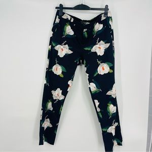 Banana Republic Ryan Floral Print Trausers Size 12